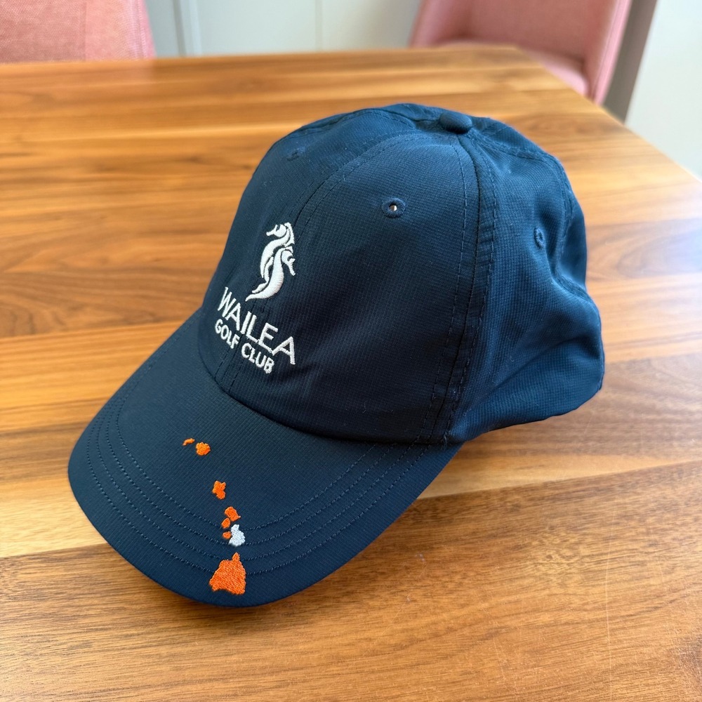Imperial Sports Wailea Golf Club Hat OSFA Navy Blue Hawaii Souvenir Adjustable
